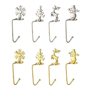 Christmas Stocking Holder, Decorative Hanger Fireplace Hook for Decoration Bar Holiday Party