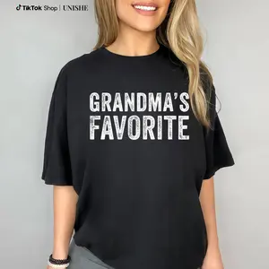 Grandma’s Favorite Funny Grandparent and Grandchild Vintage T-Shirt – 100% Cotton