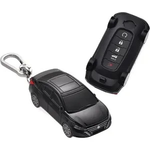 for Nissan 2023 2024 Rogue Pathfinder SL Platinum Key Fob Cover, compatible with 3/4/5 Buttons Smart Remote Key - Black