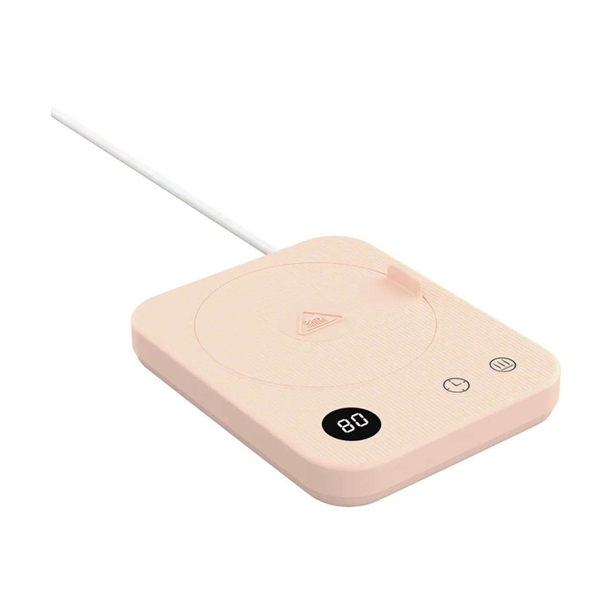 Lexiang Smart Coffee Mug Warmer, 4-Temp Control, 12H Timer, Pink, Auto Shut-Off, for Tea, Cocoa, Desk Office Use