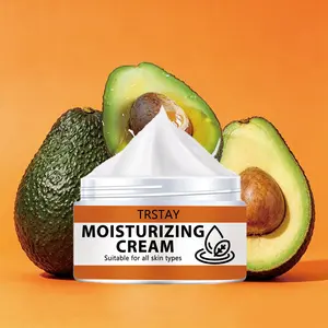 Trstay Moisturizing Hydrating Cream with Avocado Oil, Aloe Coconut Oil, Natural Peach Scent, Lightweight Non-Greasy, Daily Skin Care