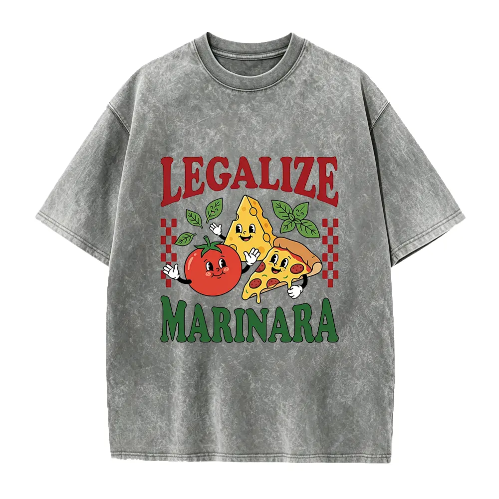 Legalize Marinara Tee Retro Pizza Shirt Funny Foodie Gift for Her Unisex