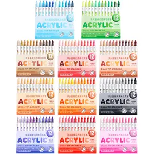 Marker 132 Colors Dual Tip  Pens Set with Chisel tip,  Markers for Drawing, Card Making, Coloring book,