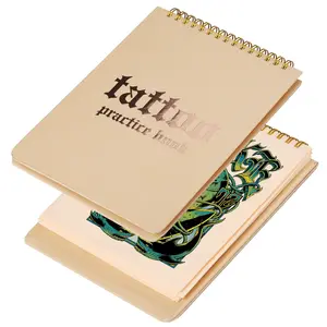 10 Sheets Tattoo Practice Skin Notebook 1mm Silicone Fake Skin for Tattooing Traditional Tattoo Training Book High Quality Synthetic Skin Pad for Needle and Ink Practice Tattoo Accessories Tattoo Practice Supplies