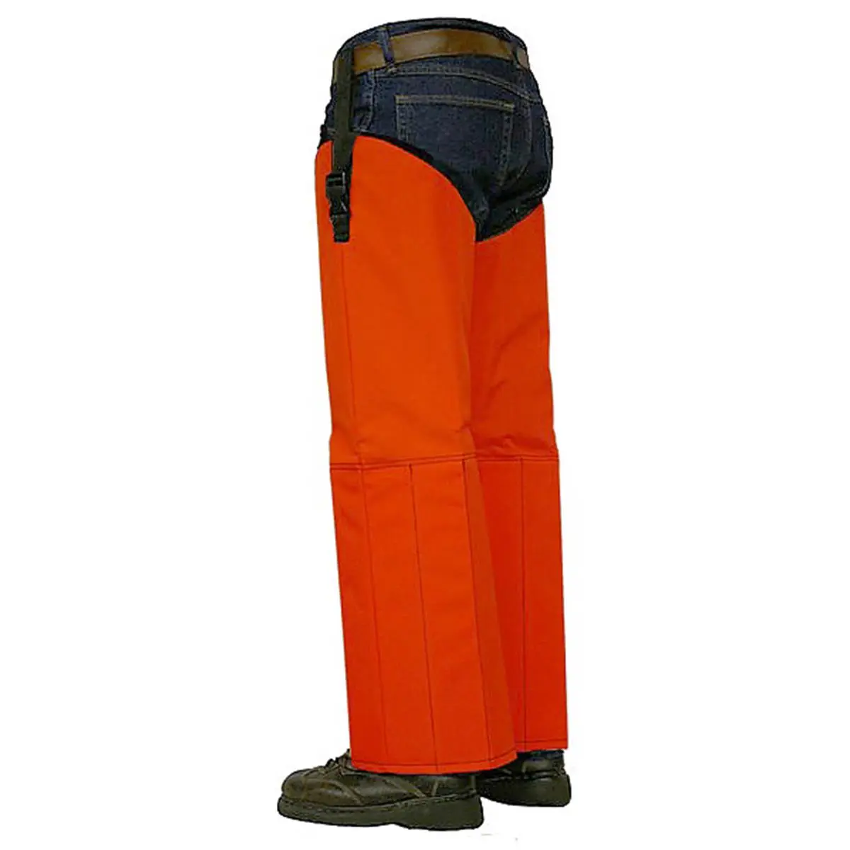 Crackshot Corporation R-13903 Snake Chapz Adult Motorcycle Protective Pants - FP Blaze Orange Synthetic Poly Material, Regular/Sticky Fit, Full Range Mobility, Height Adjust Feature