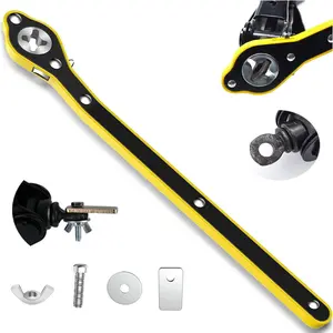 Auto Jack Ratchet Wrench of Labor-Saving Desigh, Car Jack and Lug Wrench, Handle Scissor Jack, Garage Tire Wheel Lug Wrench, for Motorcycle, Car, SUV and Other Vehicles.