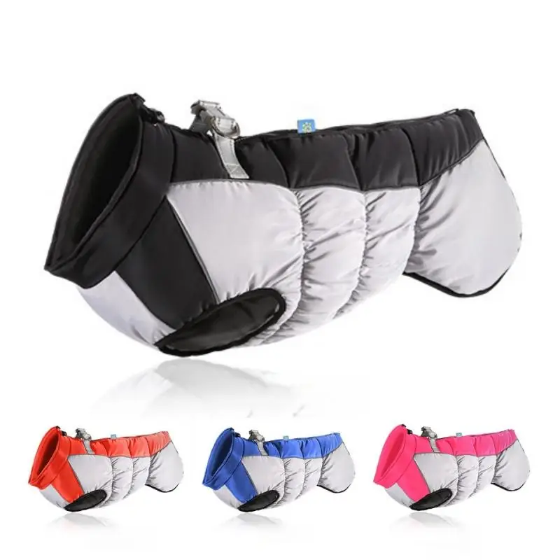 Warm Dog Jacket, Fleece Lined Dog Winter Jacket, Dog Snow Jacket, Waterproof Dog Jacket with Zipper Inside Pocket, Dog Winter Clothing