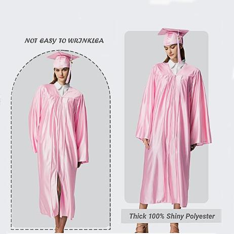 Shiny Adult Grad Cap, Gown & Tassel Set | Ideal for High School & Bachelor Graduates