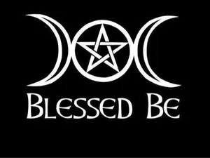 blessed be funny witch halloween witchcraft vinyl decal sticker 5" Decor Decorative