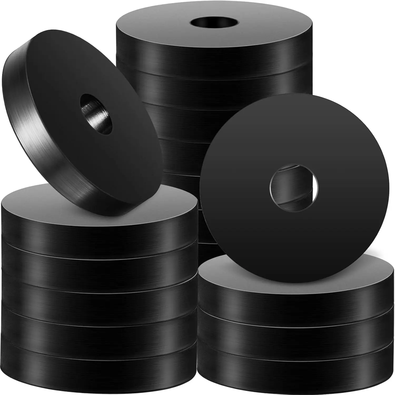 20 count 1 1/2 OD x 3/8 ID x 1/4 Inch Thickness Rubber Spacer Flat Rubber Bushings Neoprene Washers for Screws  Faucet Household Appliances