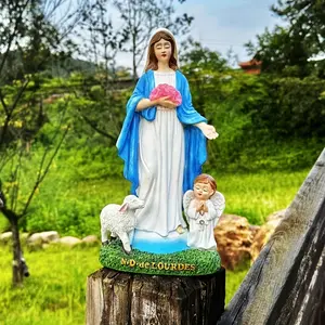 New 1pc Virgin Mary Statue, Solar Statue Light, Garden Light Suitable For Yard Garden Lawn Porch Art Deco Housewarming Christmas Birthday The Best Gif