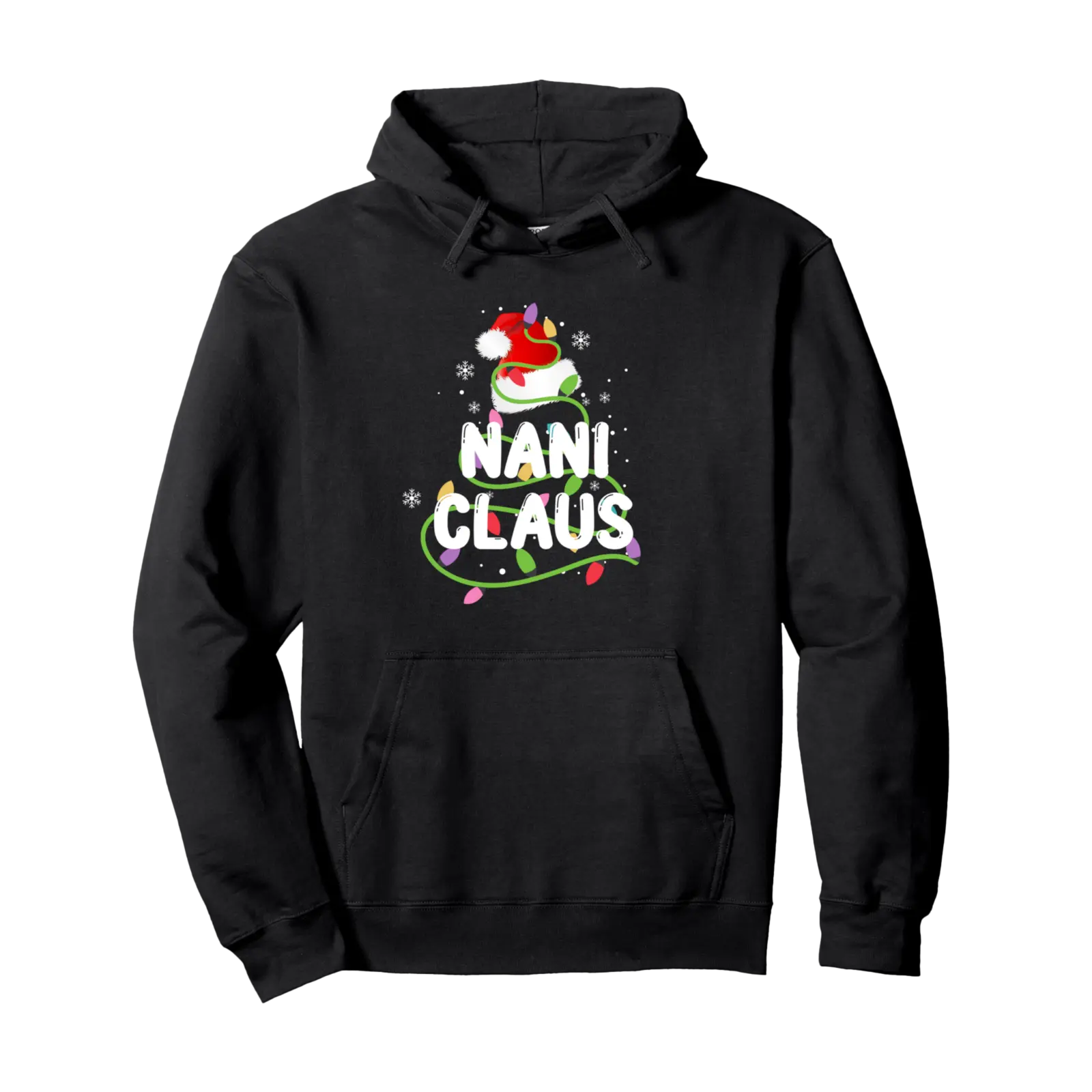 Nani Claus Funny Christmas Lights Pajama Family Matching Pullover Hoodie - Nestorporas Shop Sb0cpq5kqf1