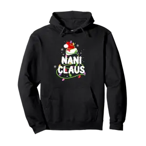 Nani Claus Funny Christmas Lights Pajama Family Matching Pullover Hoodie - Nestorporas Shop Sb0cpq5kqf1