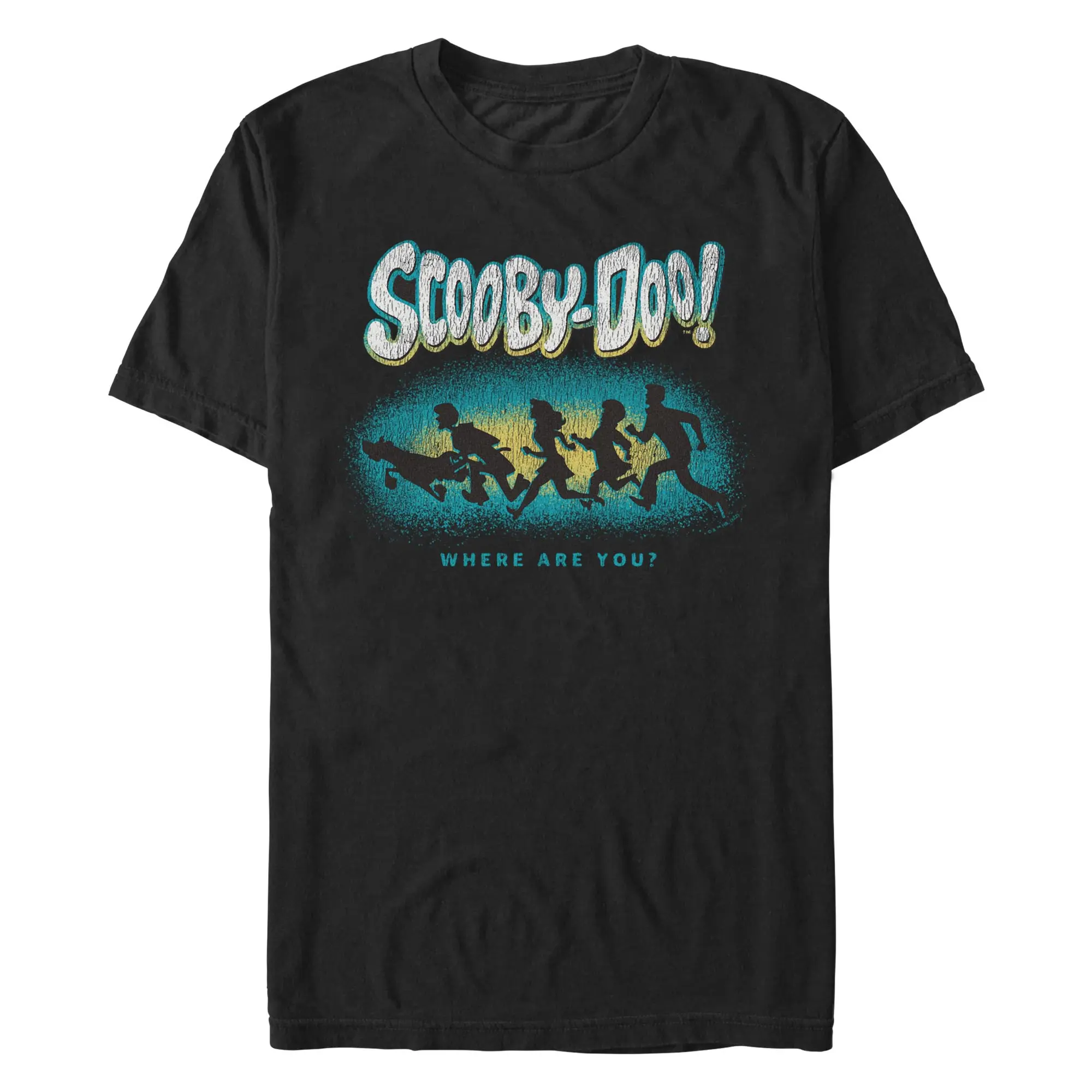 Men's Scooby Doo Colorful Gang Shadow T-Shirt
