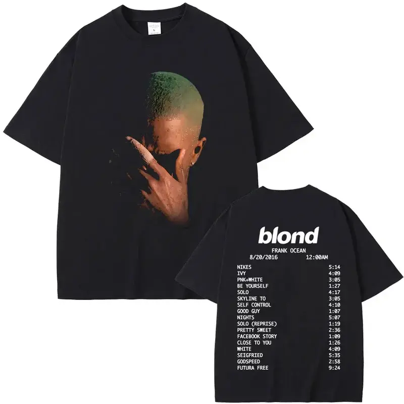 Rapper Frank Ocean Fashion Vintage Graphic T-shirts Men Women, Ocean Hip Hop Trend T Shirts Blond T-shirt Man Tshirt