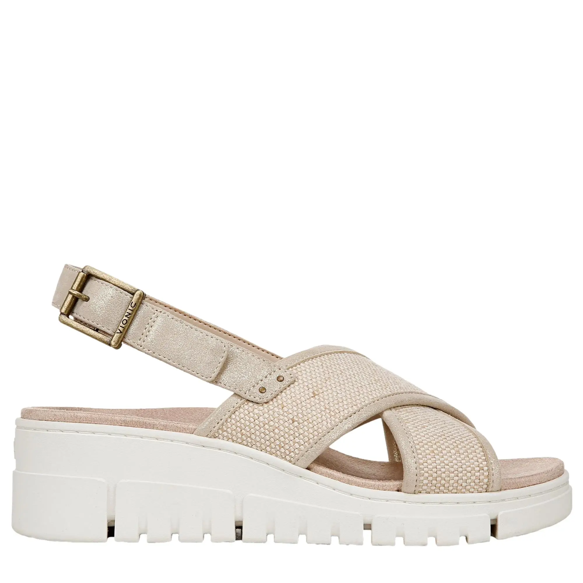 Vionic Uptown Sonoma Beige Canvas  J3160F1251 Women's