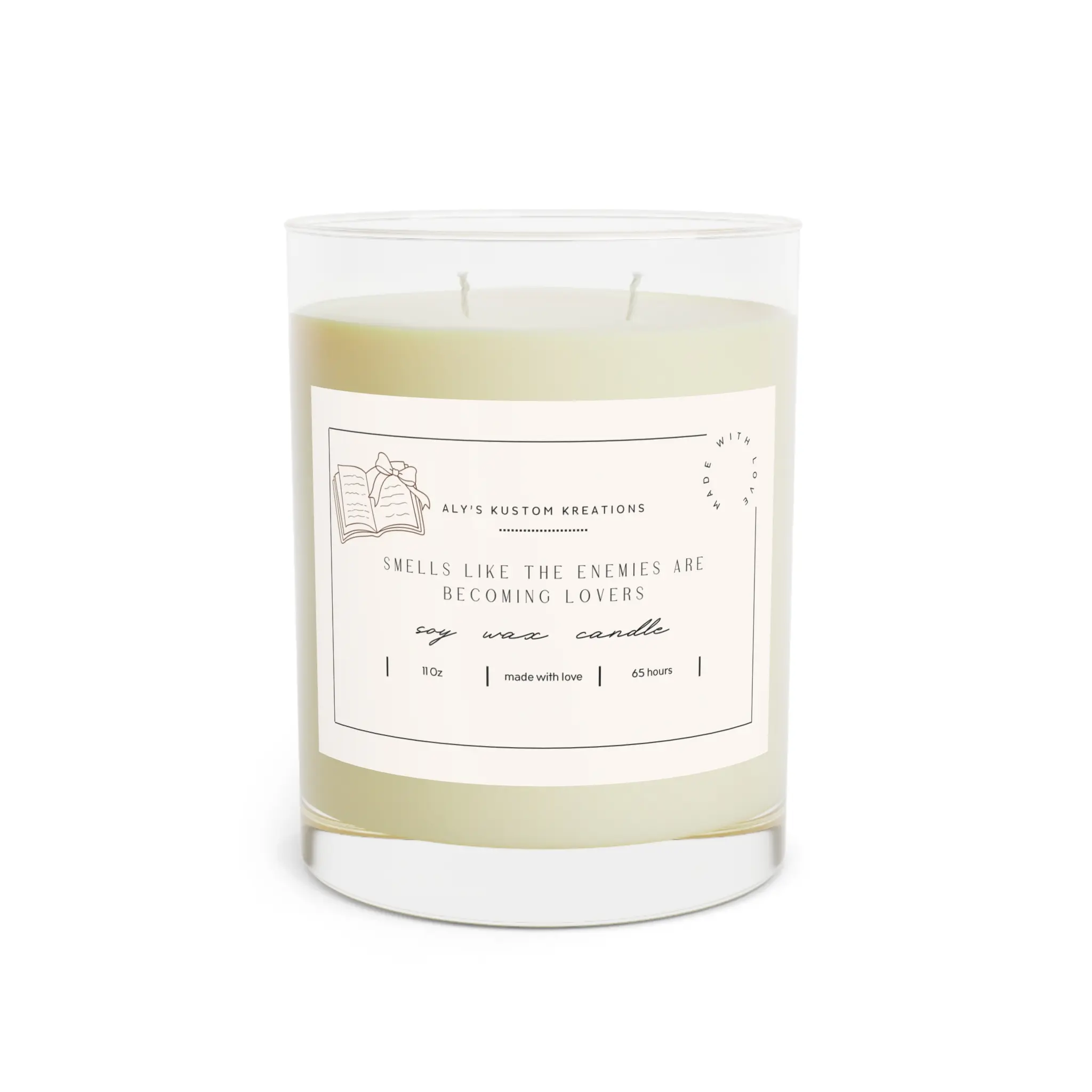 Romantic Scented Candle - Smells Like the Enemies Are Becoming Lovers, Gift for Couples, Home Decor, Aromatherapy