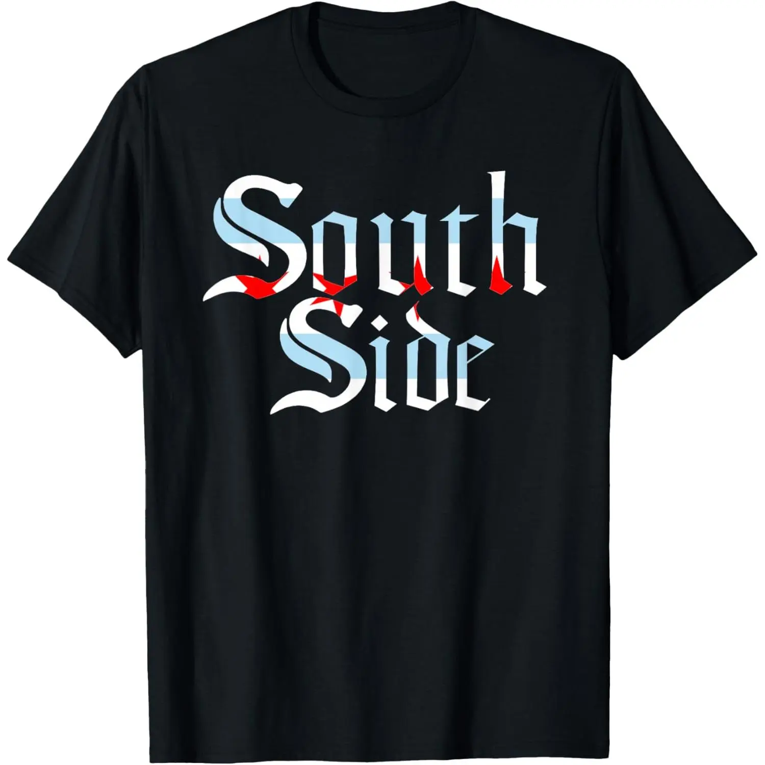 100% Cotton South Side Chicago Flag Local City T-Shirt