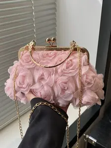 niche women's bags, exquisite floral women's bags, light luxury casual women's bags, Floral embossed handbag, suitable for daily occasions such as shopping, parties, Handbag Shoulder Bag, Embossed Crossbody Bag