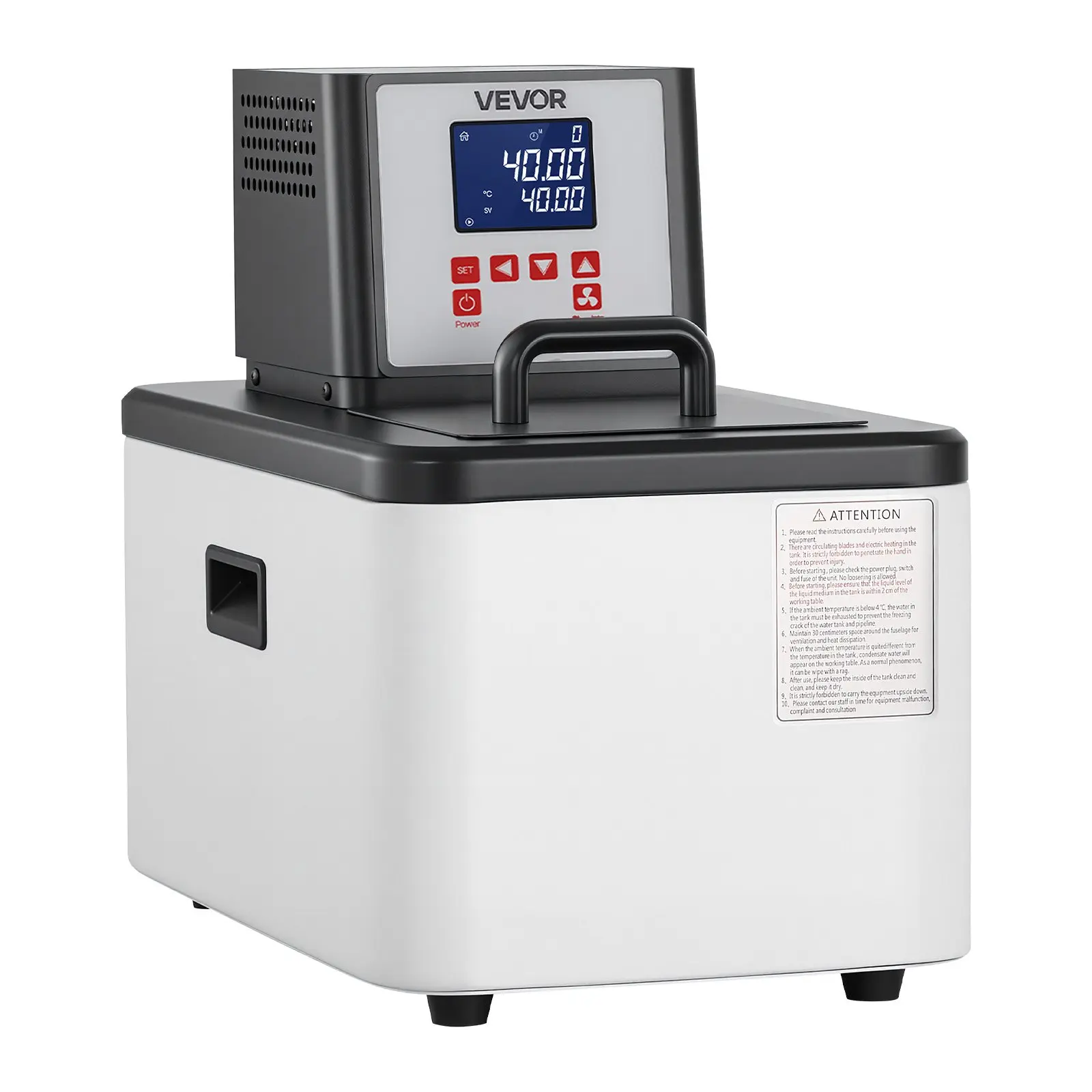 【DealsForYouDays】VEVOR Laboratory High-Temperature Circulating Oil Bath, Up to 300/572, 6 L Lab Constant Temperature Heating Tank, 0.1 High Precision, Internal and External Dual Circulation, for Laboratory