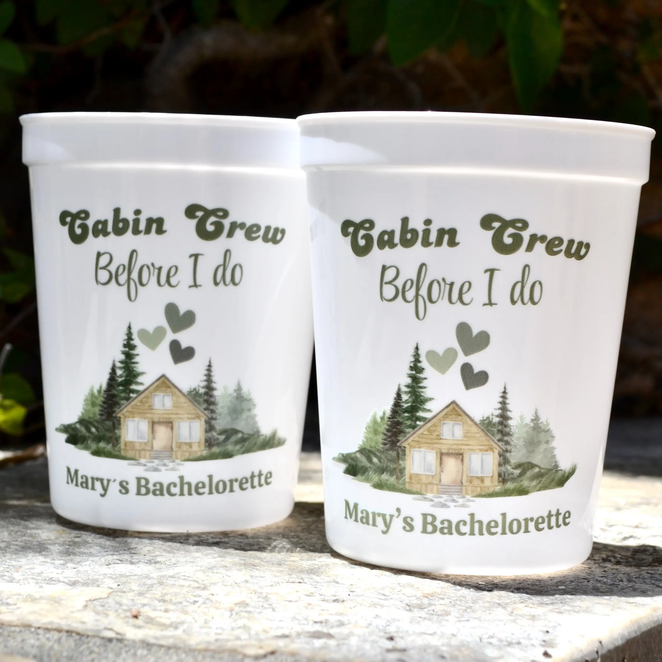 Cabin Crew Before I Do Cups, Lake Tahoe Bachelorette, Custom Bach Party Cups