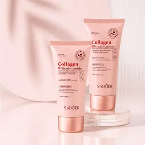 Collagen & Niacinamide Peel Off Face Mask,Firming Hydrating Anti-Wrinkle Facial Mask,Glow Boosting Korean Skin Care Mask,Moisturizing Smoothing Mask for All SkinTypes, 2.640z Skin Repair