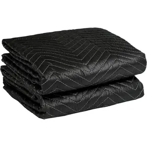 (2 Pack) Moving Blanket, 40"x 72" Thick Moving Blankets Heavy Duty Furniture Moving Pads Quilted Packing Blankets for Moving Supplie