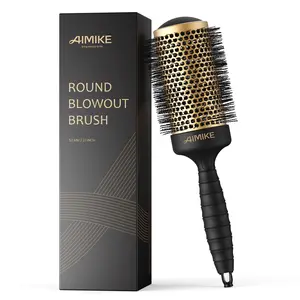 AIMIKE Round Brush for Blow Out, Medium Round Hair Brush with Nano Thermal Ceramic Tech, Quick Blow Drying & Styling, Volumizing Blowout Brushes for Women Medium Hair, (Not-electric)