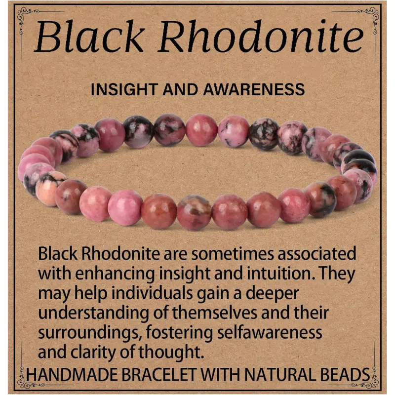 Pink Black Rhodonite