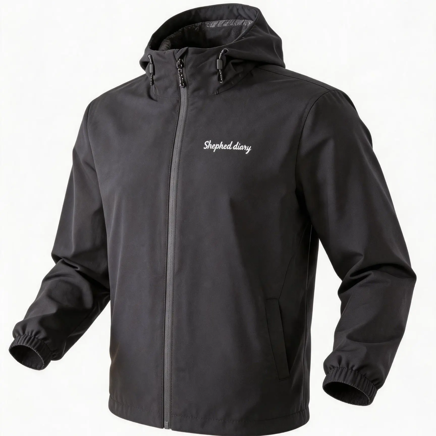 SHDR Men's Waterproof Fishing Hiking Rain Jacket, PFC-Free, Hiking Jacket | Stays Dry in Rain, Adjustable Hood & Cuffs, Packable Rain Layer, 20,000mm Waterproof, Fully Taped Seams pocket outdoor sport men suit sleeve fishing shirt