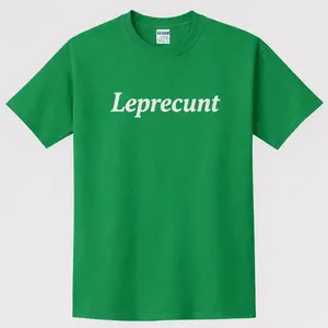 Leprecunt Baby Tee, Womens St Patricks Day Baby Tee, Dirty St. Patrick's Day Shirt, Leprechaun, Shamrock, Funny Irish Crop for Women
