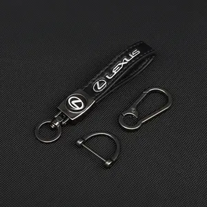 Leather Metal Car Key Chain Ring, Keychain Pendant for Lexus F Sport Is250 Is200 Ct200h Gs300 Ls430 Rx450h, Durable and Stylish Accessory