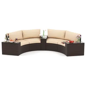 COSTWAY - 5 Pieces Patio Furniture Set