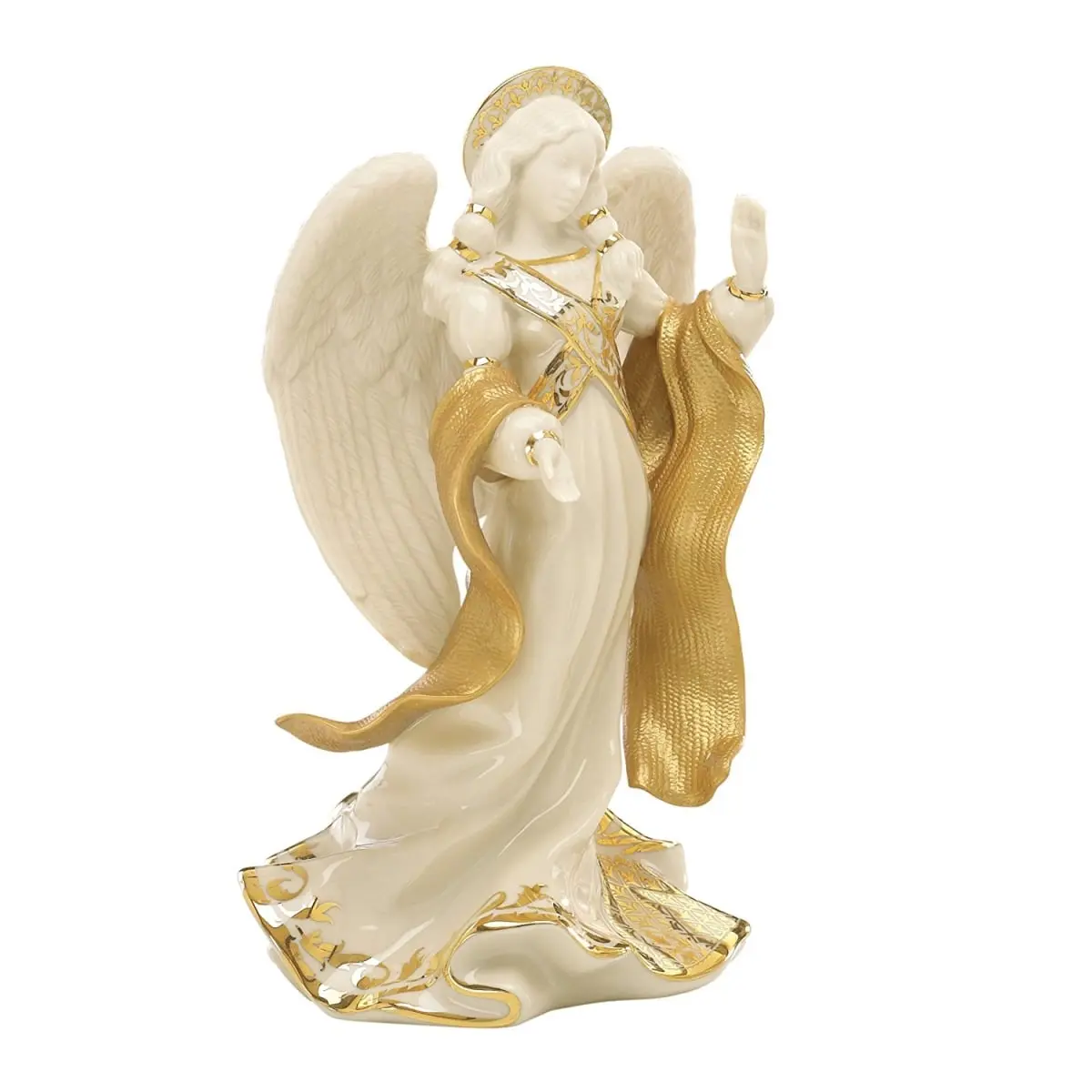 Lenox 863067 First Blessing Nativity Angel Peace Figurine - Religious Decorative Indoor Statues & Bobbleheads, Christmas Ornaments, 8.25 h Home Decor