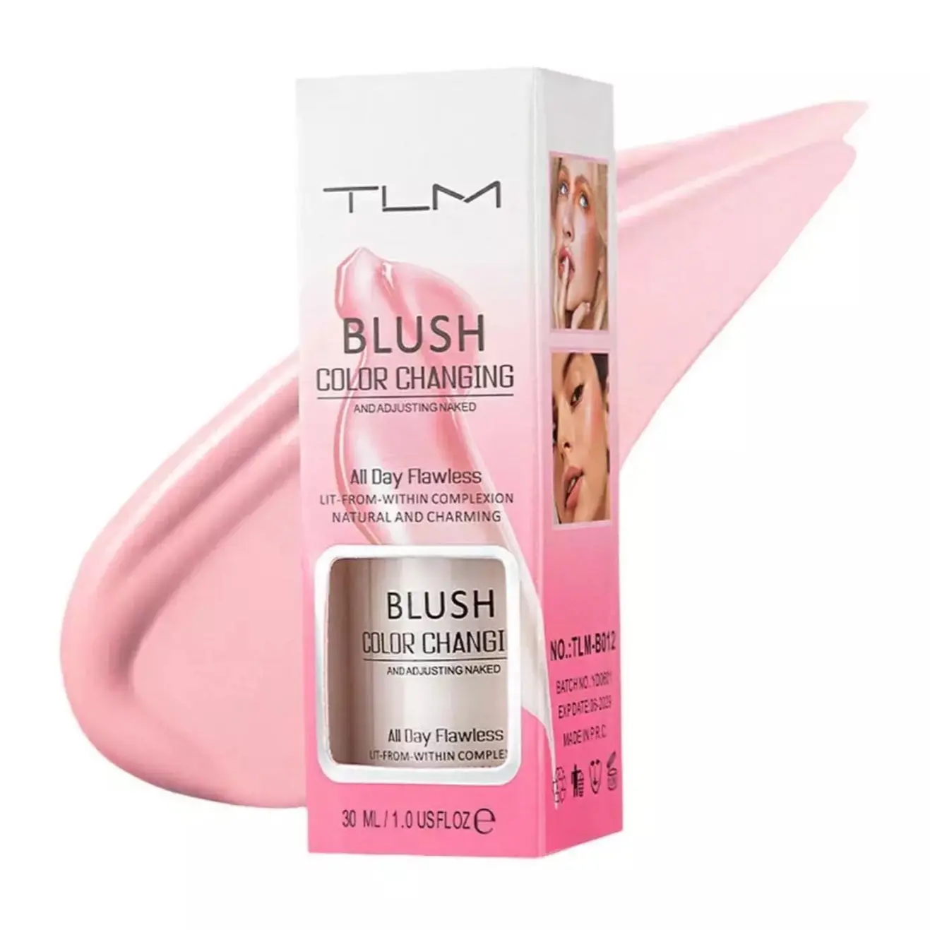TLM Colour Changing Blush Liquid base makeup foundation concealer flawless coverage for fair to medium skin tones Color Changing Foundation