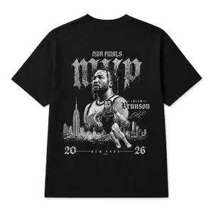 Basketball J.Brunson MVP Graphic Tee Vintage Player Tribute Shirt Sports Fan T-Shirt for Men Women