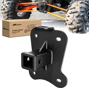 Nilight 2-Inch Steel Rear Bumper Tow Trailer Hitch Receiver Kit, Easy Install, Compatible for 2022-2024 Polaris RZR Pro R & Pro R 4 Boating Accessory Harness