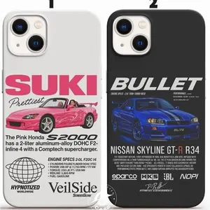 Matching Bullet and Suki Couple Phone Case Compatible with iPhone X, 11, 12, 13, 14, 15, 16 Pro Max
