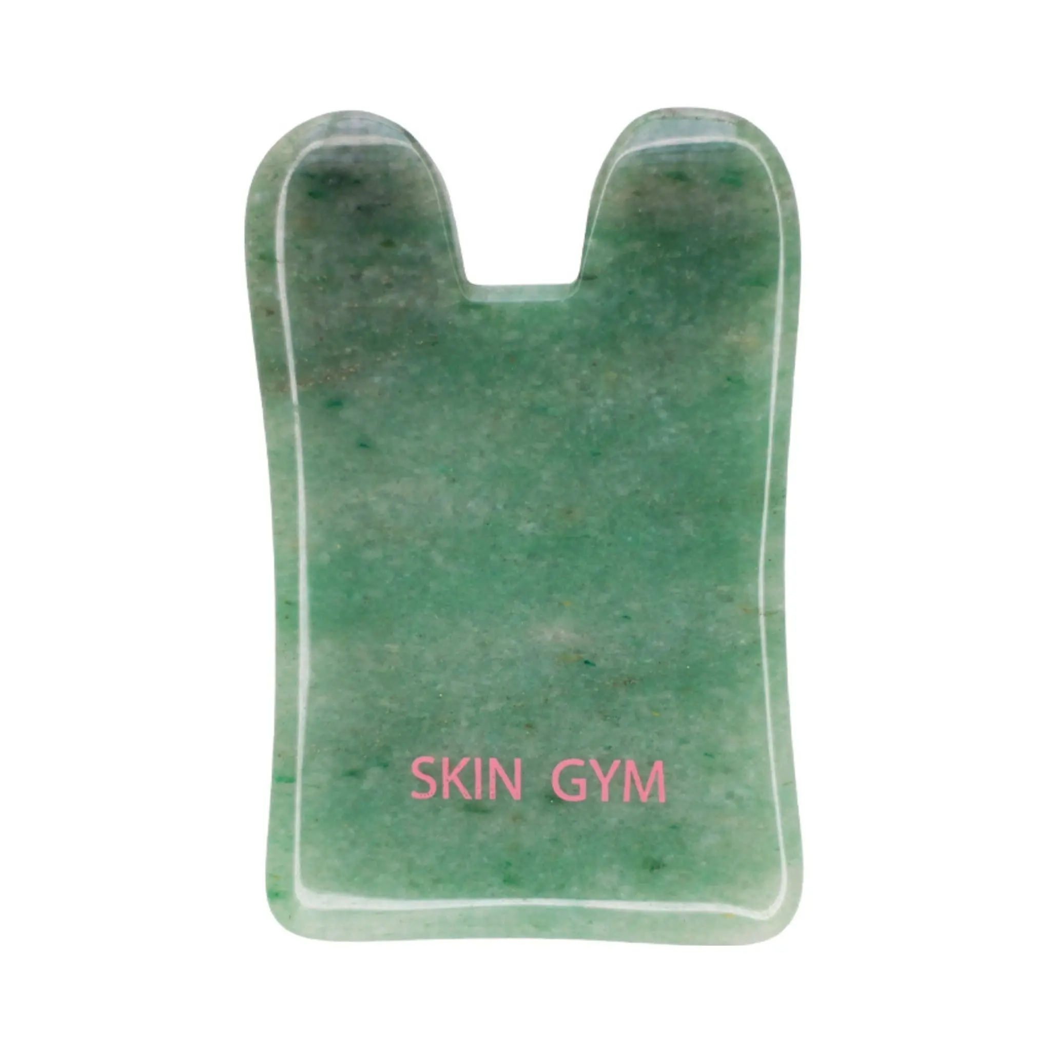 Skin Gym Square Aventurine Jade Gua Sha Facial Massage & Skincare Support | Soothing Feel & Smooth Gliding Design