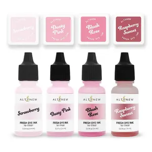 Blushberry Bliss Fresh Dye Ink Mini Cube & Reinker Bundle