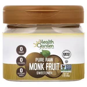 Health Garden Pure Raw Monk Fruit Sweetener, 3 oz (85 g)