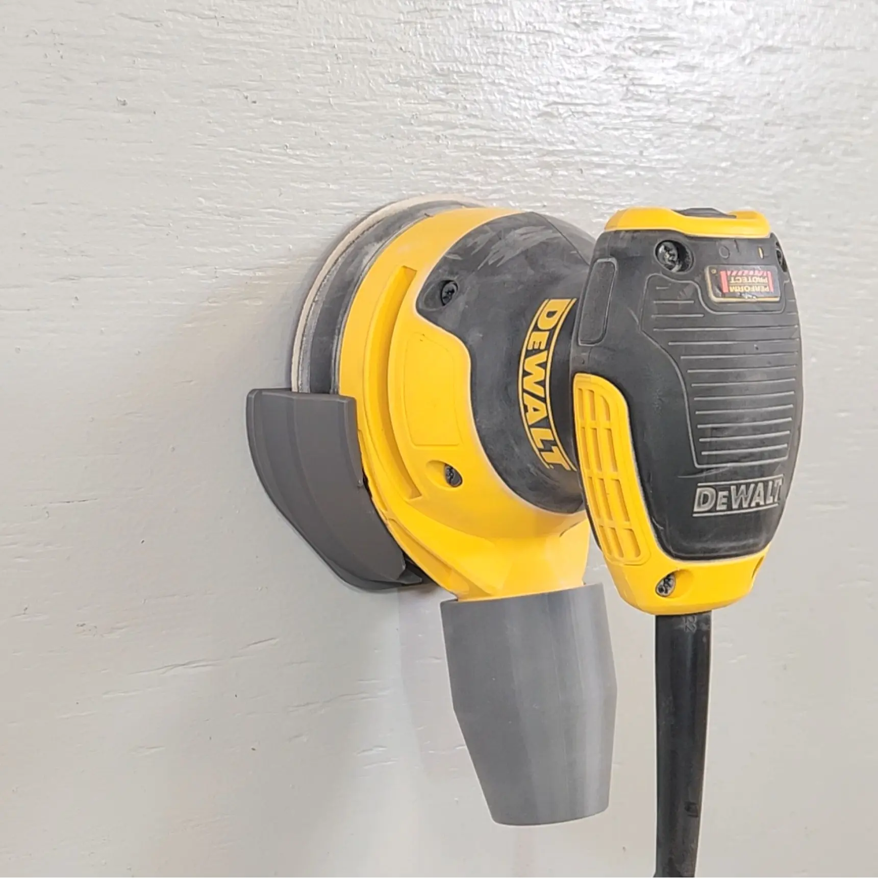 5 inch random orbital sander wall mount, Dewalt model DWE6421, slide in design
