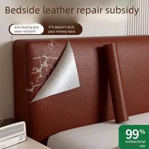 Faux Leather Peel-and-Stick Repair Patch - Strong-Hold Self-Adhesive Tape for Sofa, Car Seat Upholstery Repair