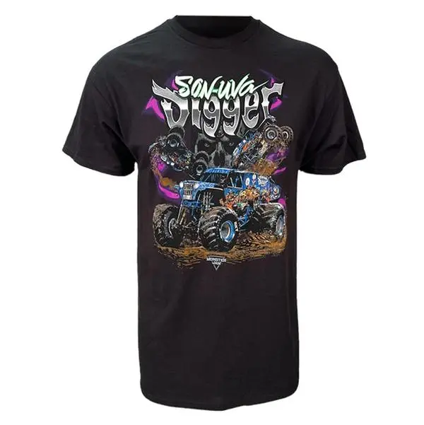 Adult & Youth Son-Uva Digger Triple T-shirt, monster jam shirt, country boy clothes, family matching shirt