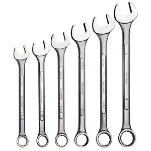 6pc SAE Jumbo Combination Wrench Set 1-3/8" - 2"