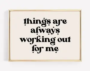 affirmation wall art | inspirational wall art | retro prints | trendy wall art | law of attraction print | kikiandnim