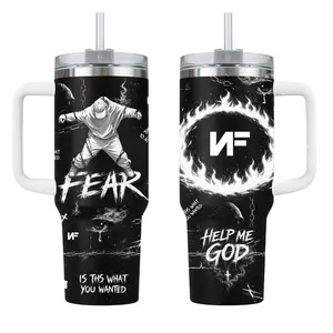 NF F.E.A.R Album Music Custom Tumbler Cup 40 oz 20 oz Stainless Steel Tumbler With Handle, Gift for Fan