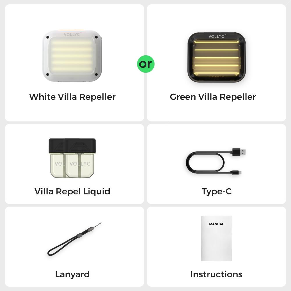 VILLA REPELLER - FLEXTAIL X VOLLYC Smart Heat Mosquito Repellent With Stronger Protection