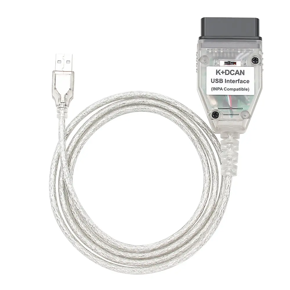 Professional INPA USB K+DCAN FT232RL Cable with Switch for BMW E-Series Chassis Coding and Diagnostics