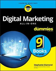 USED-Digital Marketing All-In-One For Dummies by Diamond, Stephanie (Paperback)